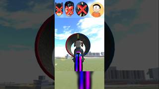 Catman Superman Ironman and Nobita bike jumping test 😱shots viral indianbikedriving3d [upl. by Annahsohs]