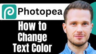 How to Change Text Color in Photopea 20 Seconds [upl. by Neirual201]