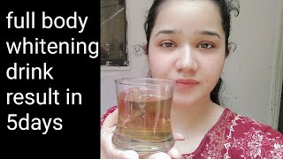 whitening drink only 3 ingredients  full body whitening drink  sitarayaseensana [upl. by Alburga955]