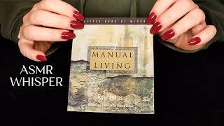 ASMR Whisper Reading 🌟 Epictetus Book Discovery 🌟 Pages Paper Quotes amp Clothing Sounds [upl. by Graeme]