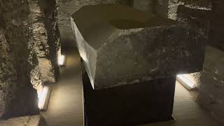 Massive ancient stone boxes in the Serapeum in Egypt [upl. by Annaiuq]