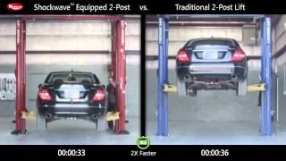 Rotary Lift Shockwave 2post Comparison Mercedes Benz [upl. by Handy]