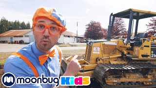 Blippi con el Buldócer y la Excavadora  BlippiEspanol  Moonbug Kids en Español [upl. by Acirretahs52]