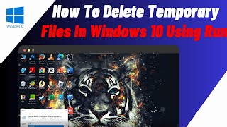 How To Delete Temp Files In Windows 10 Using Run 2024  Quick amp Easy [upl. by Elburt313]