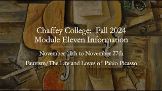 CHAFFEY COLLEGEMODULE ELEVEN INFORMATIONFALL 2024 [upl. by Eeleak]