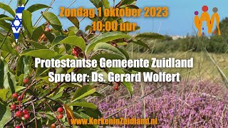 Livestream Eredienst Israëlzondag Welkomkerk 1 oktober 2023 1000 [upl. by Nada]