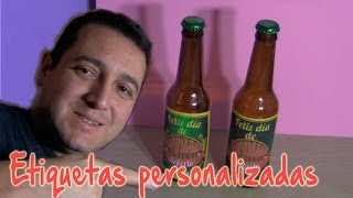 Etiquetas de cerveza personalizadas Especial Día del Padre [upl. by Ssidnac]