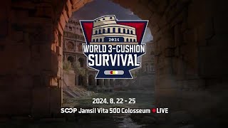 0822  0825 World 3Cushion SURVIVAL 2024 [upl. by Hake561]