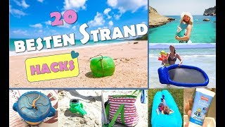 TOP 20 STRAND HACKS  Urlaub Tipps  Urlaub Hacks  Beach Hacks  Best MOM Hacks [upl. by Aitsirhc]