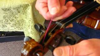 How to Change a Violin String [upl. by Ahsilaf]