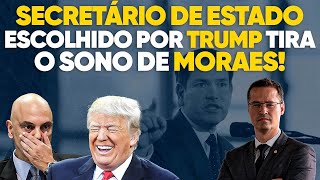 A casa caiu Alexandre de Moraes não dorme mais com novo Secretário de Estado de Trump [upl. by Htebsil]