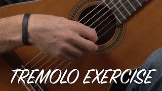 Beginning Tremolo Classical Guitar Exercises [upl. by Seebeck]