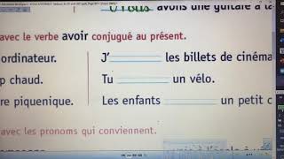 CONJUGAISON être et avoir au présent exercices [upl. by Hanson525]