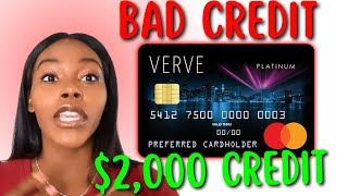 2000 Credit Card With Bad Credit  Verve Credit Card  Double Your Limit  Rickita [upl. by Amethist]