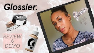 I FINALLY tried Glossier Skin Tint amp Stretch Concealer Review amp Demo  Kay Forbey [upl. by Vickey]