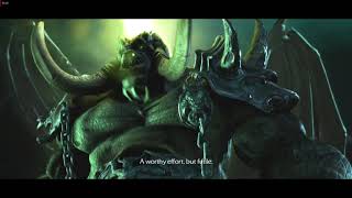 Grommash Hellscream vs Mannoroth Cinematic in Warcraft III Reforged [upl. by Akimas]