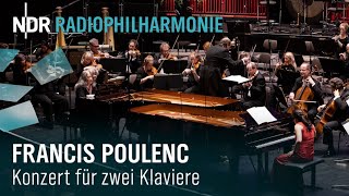 Poulenc Konzert für zwei Klaviere  Argerich  Kang  Manze  NDR Radiophilharmonie [upl. by Mccoy481]