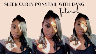 HOW TO Ponytail with Side Bang under 30  Beginner Friendly [upl. by Dela]