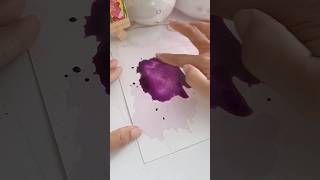 Watercolor Splashy Painting shorts art painting drawing youtubeshorts [upl. by Ramah968]