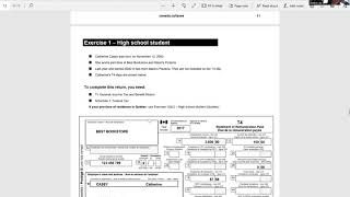 Filling out a Canadian Income Tax Form T1 General and Schedule 1 using 2017 as an Example [upl. by Bowne]