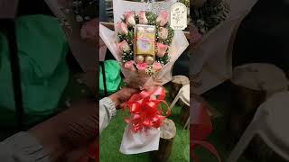 Chocolate and flower bouquet combos from Shimla Flower Shop featuring fresh flowers with chocolates [upl. by Oraneg]