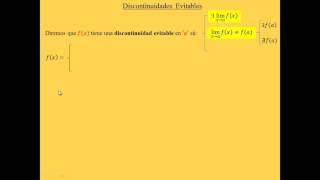 13  Discontinuidades Evitables  CBC  UBA [upl. by Ednyl]