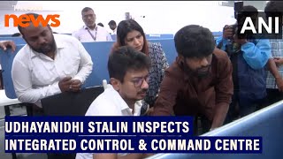 Tamil Nadu Deputy Chief Minister Udhayanidhi Stalin inspects Integrated Control amp Command Centre [upl. by Atteuqahs]