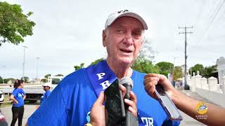 Prostate Cancer Walk  President of the Barbados Cancer Society Professor David Rosin [upl. by Balliol]