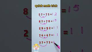 Twodigit addition speed calculation💯🥰💥new addition trick maths addition mathstricks foryou [upl. by Aidua]