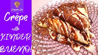 How to make Crepes  Delicious Crepes with KINDER Bueno  Crepes Recipe  Food [upl. by Darelle]