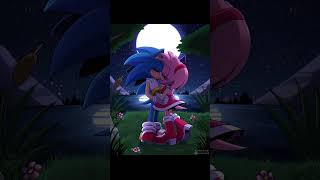 sonic amy love kiss sonic amyrose sonicamy amy sonicedits [upl. by Bartko209]