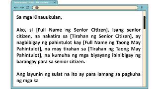 AUTHORIZATION LETTER TAGALOG SAMPLES PART 2 [upl. by Robbert]