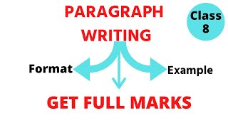 English Grammar Class 8 Paragraph Writing  English By Shweta Maam [upl. by Veta679]