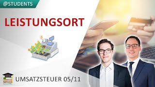 Leistungsort § 3  § 3a UStG  Umsatzsteuer 511 [upl. by Irme]