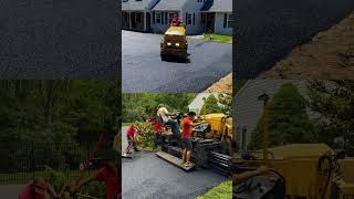 Asphalt Paving Blacktop Driveway in the Rain with Michaels Paving LLC [upl. by Eicyac]