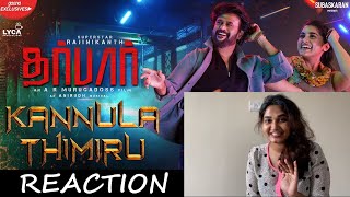 Malayali fan reacting to DARBAR  Kannula Thimiru Lyric Video  Rajinikanth  AR Murugadoss Anirudh [upl. by Wende]