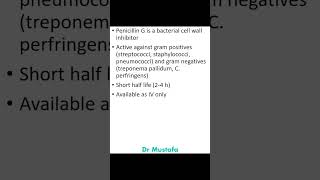 Penicillin G Antibiotic Key Information [upl. by Karee316]