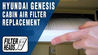 How to Replace Cabin Air Filter 20092016 Hyundai Genesis [upl. by Foss]