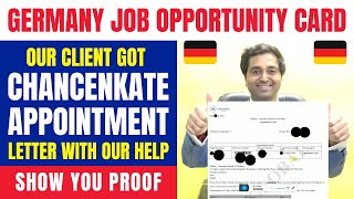 Germany Opportunity Card APPOINTMENT Booking Process  Got Appointment for Chancenkarte Immigration [upl. by Enohsal744]