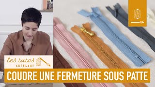 TUTO  Comment coudre une fermeture éclair sous patte   Annie Coton [upl. by Tiphanie]