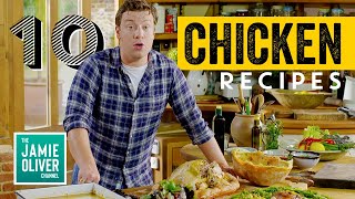 10 Chicken Recipes amp Dinners By Jamie Oliver [upl. by Eislehc420]