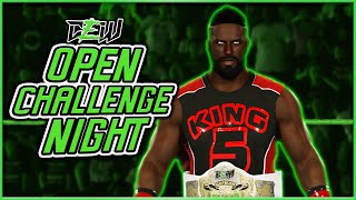 WWE 2k CAW Universe Mode Open Challenge Night First Time Ever [upl. by Hgeilyak]