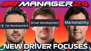 Driver Focuses  Patch 19  F1 Manager 24 [upl. by Niel]