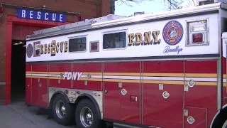 FDNY  Rescue 2  Out To Division HQ  32213 [upl. by Irrol]