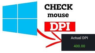 How to Check Your Mouse DPI in Windows PC [upl. by Dexter]