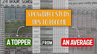 3 Powerful Study tricks to become a TOPPER from and AVERAGE STUDENT [upl. by Edivad]