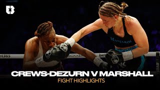 Undisputed 👑 Savannah Marshall vs Franchon CrewsDezurn Fight Highlights  Claressa Shields Ringside [upl. by Alfonzo]