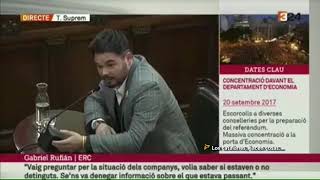 El juez Marchena le para los pies al bufón de Rufian durante el juicio a los golpistas catalanes [upl. by Sikram397]