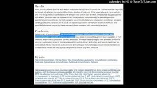 Allergen immunotherapyModified allergensCombination of allergens with immunostimulatory adjuvants [upl. by Annazor]