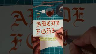 How to make a calligraphy pen with a stick and a can calligraphy [upl. by Sigrid]